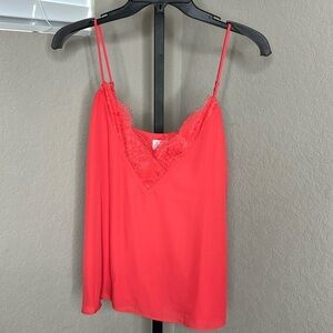 590 - Socialite NWT Coral Spaghetti Strap Top, Size Small